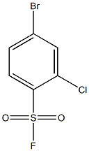 4-bromo-2-chlorobenzene-1-sulfonyl fluoride结构式