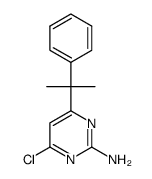 4-chloro-6-(1-methyl-1-phenylethyl)pyrimidin-2-ylamine结构式