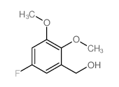 (5-Fluoro-2,3-dimethoxyphenyl)methanol结构式