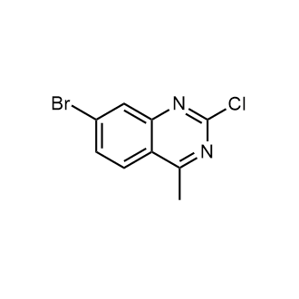 7-溴-2-氯-4-甲基喹唑啉结构式