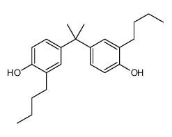 2-butyl-4-[2-(3-butyl-4-hydroxyphenyl)propan-2-yl]phenol结构式