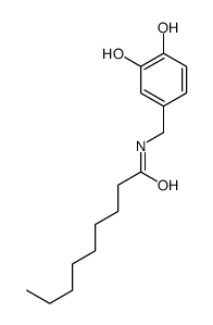 N-[(3,4-dihydroxyphenyl)methyl]nonanamide结构式