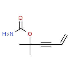5-Hexen-3-yn-2-ol,2-methyl-,carbamate(9CI)结构式