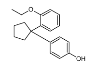 4-[1-(2-ethoxyphenyl)cyclopentyl]phenol结构式