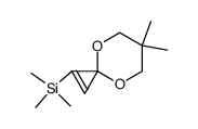 (6,6-dimethyl-4,8-dioxaspiro[2.5]oct-1-en-1-yl)trimethylsilane Structure