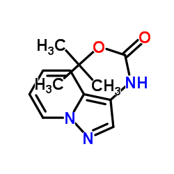 吡唑并[1,5-a]吡啶-3-基氨基甲酸叔丁酯结构式