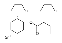 [dibutyl(cyclohexyl)stannyl] butanoate Structure