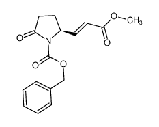 benzyl (2S)-2-[(1E)-3-methoxy-3-oxoprop-1-en-1-yl]-5-oxopyrrolidine-1-carboxylate结构式