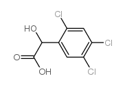 2,4,5-trichloromandelic acid Structure