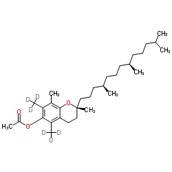 α-Tocopherol-d6 acetate Structure