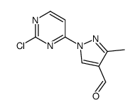 1-(2-氯嘧啶-4-基)-3-甲基-1H-吡唑-4-甲醛结构式