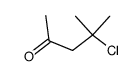 4-chloro-4-methyl-2-pentanone结构式