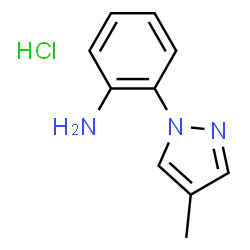 2-(4-methyl-1H-pyrazol-1-yl)aniline hydrochloride Structure