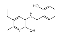 5-ethyl-3-[(2-hydroxyphenyl)methylamino]-6-methyl-1H-pyridin-2-one结构式