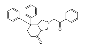 2-(2-oxo-5,5-diphenyl-2$l^{4}-thia-8-azabicyclo[4.3.0]non-8-yl)-1-phen yl-ethanone Structure