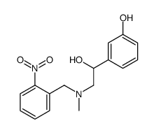 N-2-nitrobenzylphenylephrine structure