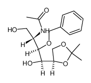 D-Glucitol, 2-(acetylamino)-2-deoxy-5,6-O-(1-methylethylidene)-3-O-(phenylmethyl)-结构式