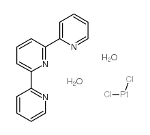 Chloro(2, 2′: 6′, 2″-terpyridine)platinum(II) chloride dihydrate Structure