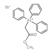 Arsonium,(2-methoxy-2-oxoethyl)triphenyl-, bromide (1:1)结构式