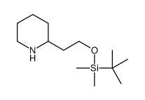 tert-butyl-dimethyl-(2-piperidin-2-ylethoxy)silane结构式
