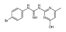 2-[3-(4-Bromophenyl)guanidino]-6-methyl-4-pyrimidinol structure