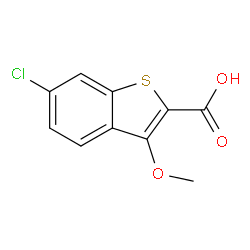 6-Chloro-3-Methoxybenzo[b]thiophene-2-carboxylic acid Structure