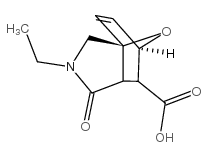 3-ETHYL-4-OXO-10-OXA-3-AZA-TRICYCLO[5.2.1.0(1,5)]DEC-8-ENE-6-CARBOXYLIC ACID Structure