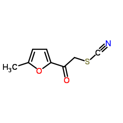 2-(5-Methyl-2-furyl)-2-oxoethyl thiocyanate Structure