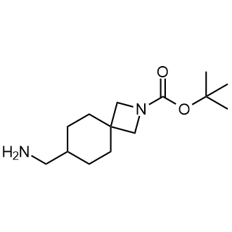 7-(氨基甲基)-2-氮杂螺[3-]壬烷-2-羧酸叔丁酯结构式