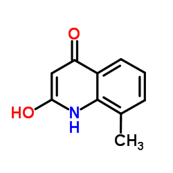 4-羟基-8-甲基喹啉-2(1H)-酮结构式