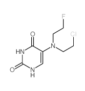 2,4(1H,3H)-Pyrimidinedione,5-[(2-chloroethyl)(2-fluoroethyl)amino]-结构式