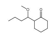 2-(1-methoxybutyl)-1-cyclohexanone Structure