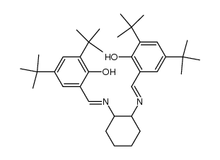 N,N'-bis(3,5-di-tert-butylsalicylidene)-1,2-cyclohexane diamine结构式