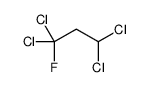 1,1,3,3-Tetrachloro-1-fluoropropane结构式