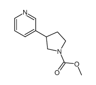 methyl 3-(pyridin-3-yl)pyrrolidine-1-carboxylate结构式