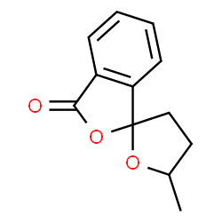 5-METHYL-4,5-DIHYDRO-3H,3'H-SPIRO[FURAN-2,1'-ISOBENZOFURAN]-3'-ONE结构式