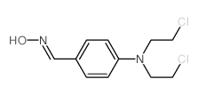 N-[[4-[bis(2-chloroethyl)amino]phenyl]methylidene]hydroxylamine Structure