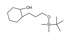 (1R,2R)-2-[3-[tert-butyl(dimethyl)silyl]oxypropyl]cyclohexan-1-ol结构式