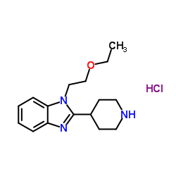 1-(2-Ethoxyethyl)-2-(piperidin-4-yl)-1H-benzo[d]imidazole hydrochloride Structure