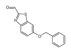 6-phenylmethoxy-1,3-benzothiazole-2-carbaldehyde Structure