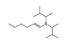 (E)-hex-1-enylbis(1,2-dimethylpropyl)borane结构式