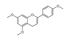 5,7-dimethoxy-2-(4-methoxy-phenyl)-4H-chromene Structure