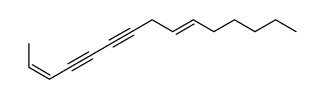 pentadeca-2,9-dien-4,6-diyne Structure