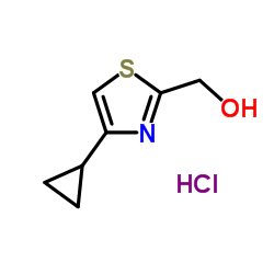 (4-Cyclopropyl-1,3-thiazol-2-yl)methanol hydrochloride (1:1) Structure