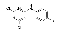 N-(4-bromophenyl)-4,6-dichloro-1,3,5-triazin-2-amine结构式