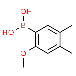 4,5-Dimethyl-2-methoxyphenylboronic acid结构式