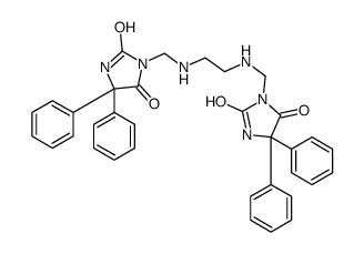 3,3'-(Ethylenebisiminobismethylene)bis(5,5-diphenyl-2,4-imidazolidinedione)结构式