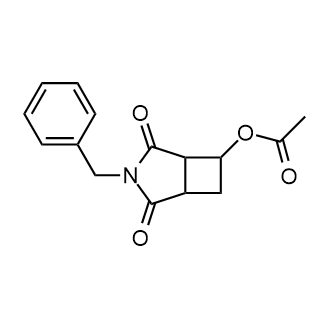 3-苄基-2,4-二氧代-3-氮杂双环[3.2.0]庚烷-6-乙酸酯结构式