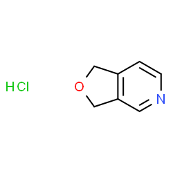 1,3-二氢呋喃并[3,4-C]吡啶盐酸盐结构式