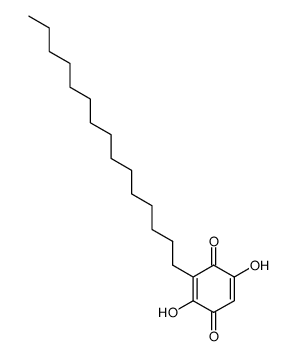 2,5-dihydroxy-3-pentadecylcyclohexa-2,5-diene-1,4-dione结构式